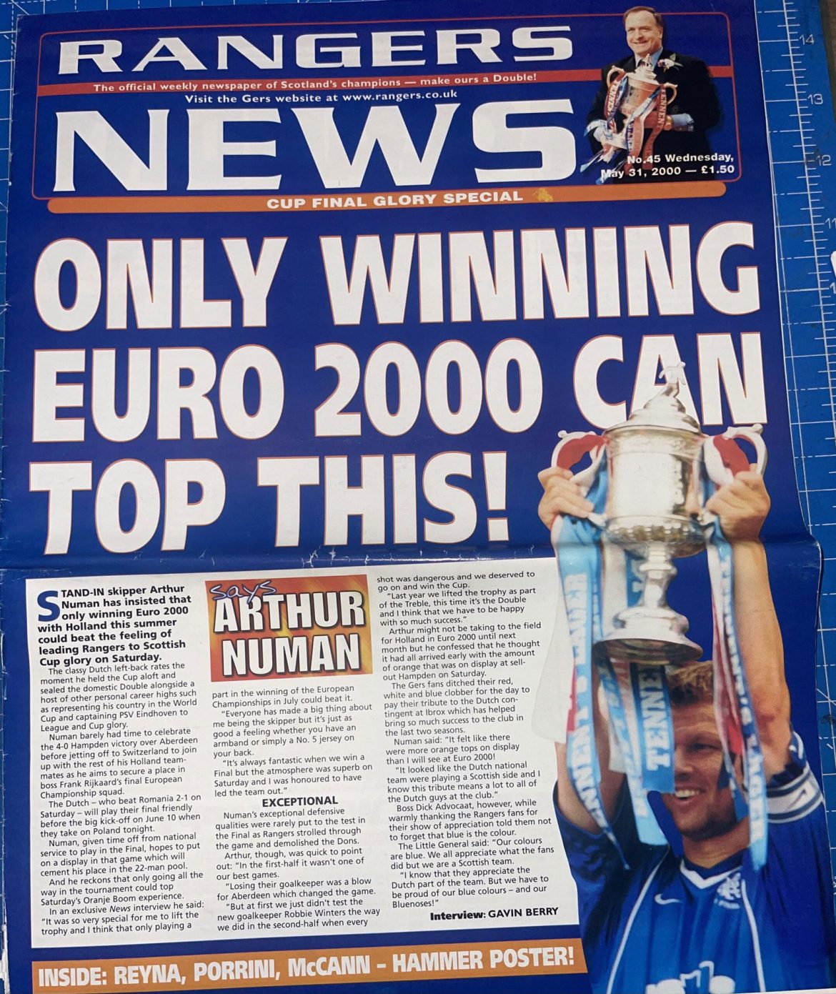 The Orange Scottish Cup Final of 2000 – 25th anniversary